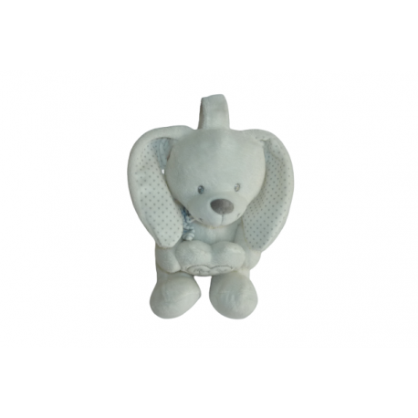 Doudou peluche musicale lapin Pommette