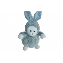 Doudou peluche ours déguisé en lapin Atmosphera