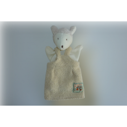 Doudou mouton Albert marionnette La grande famille Moulin Roty