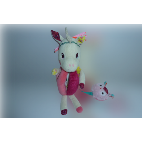 Doudou hochet licorne Louise Lilliputiens