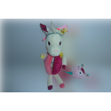 Doudou hochet licorne Louise Lilliputiens