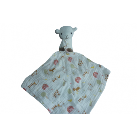 Doudou peluche mouchoir mouton Primark