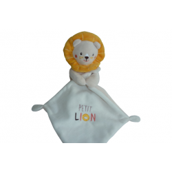 Doudou peluche mouchoir lion Sucre d'Orge