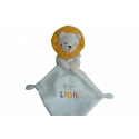 Doudou peluche mouchoir lion Sucre d'Orge