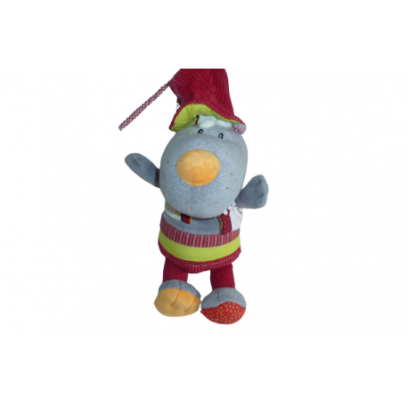 Doudou peluche musicale loup Nicolas Lilliputiens