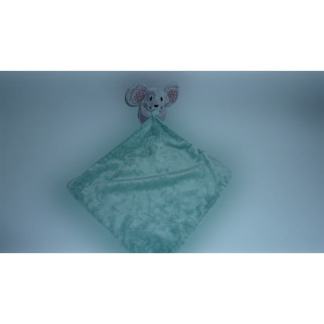 Doudou souris peluche mouchoir Zeeman