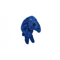Doudou peluche chien bleu foncé 30 cm
