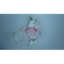 Doudou hochet Lucie la Licorne DC3310 Doudou et Compagnie