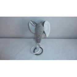 Doudou hochet éléphant Vaco