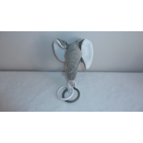 Doudou hochet éléphant Vaco