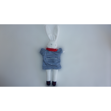 Doudou marionnette lapin Sergent Major