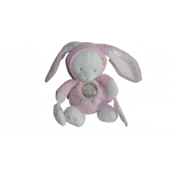 Doudou peluche éveil ours déguisé en lapin Max et Sax