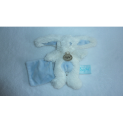 DOUDOU PELUCHE MOUCHOIR LAPIN "CÂLINS" BN045 BABY'NAT