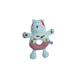 Doudou hochet chat Sucre d"Orge