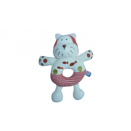 Doudou hochet chat Sucre d"Orge