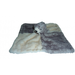 Doudou peluche mouchoir phoque Création Gross