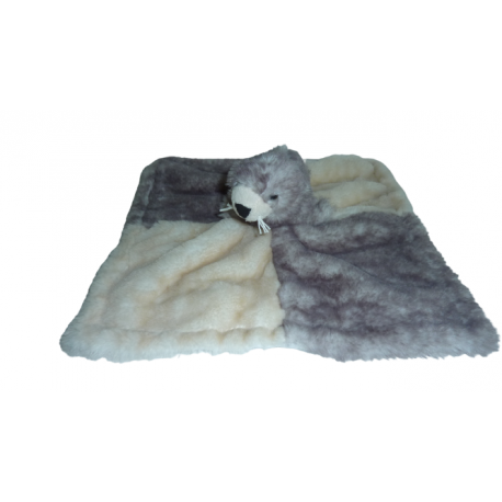 Doudou peluche mouchoir phoque Création Gross