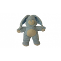 Doudou peluche lapin bleu 28 cm Gipsy