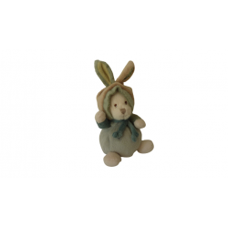 Doudou peluche ours 15 cm déguisé en lapin Bukowski