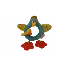 Doudou hochet canard Les cousins du moulin Moulin Roty