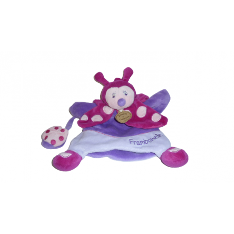 Doudou marionnette coccinelle Framboiselle Doudou et Compagnie