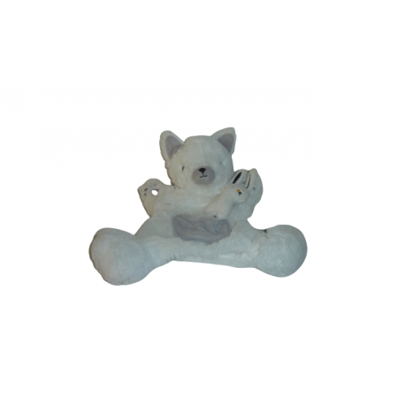 Doudou ours marionnette et son lapin Nicotoy