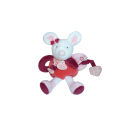Doudou hochet Clémentine la souris DC2613 Doudou et compagnie