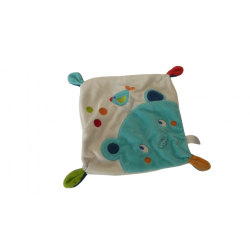 Doudou carré plat ours Nicotoy