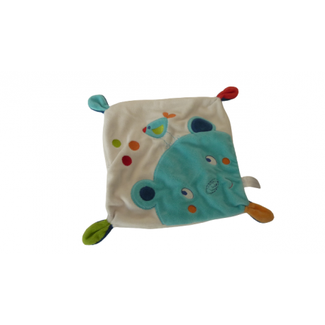Doudou carré plat ours Nicotoy