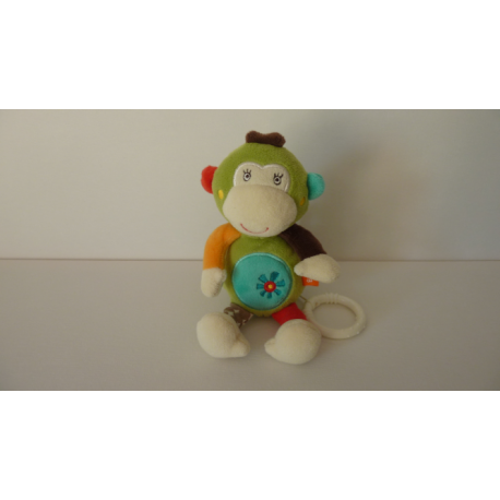 Doudou peluche musicale singe Babysun