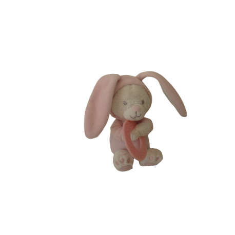 Doudou peluche ours déguisé en lapin Max et Sax