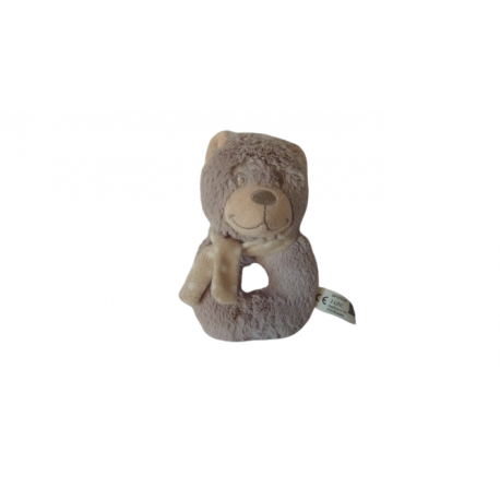 Doudou hochet ours Oscar J-Line
