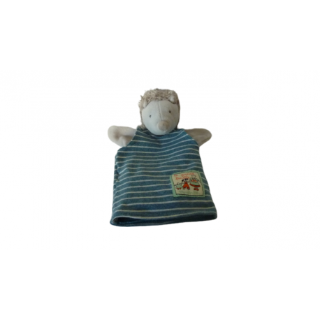 Doudou marionnette hérisson La Grande Famille Moulin Roty