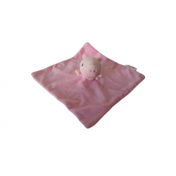Doudou cochon Peppa Pig plat rose Sambro
