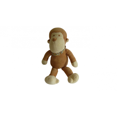 Doudou peluche singe 23 cm Johntoy