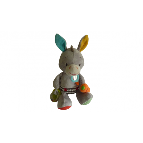 Doudou peluche éveil âne Minimi 40 cm Lilliputiens