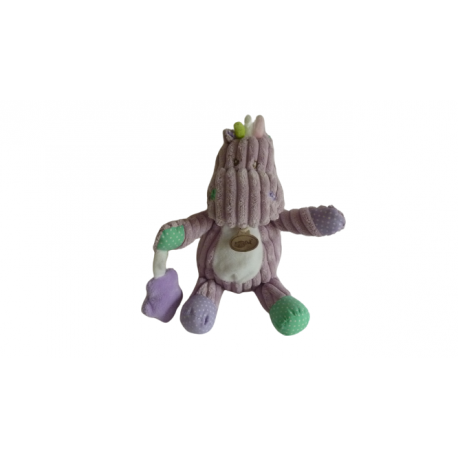 Doudou peluche hippopotame Les Côtelés BN738 Baby'Nat