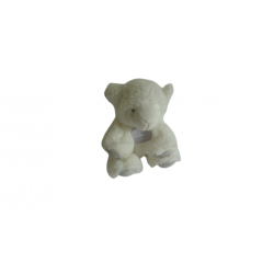 Doudou peluche agneau hochet 13 cm DC3105 Doudou et Compagnie