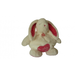 Doudou peluche range pyjama lapin "ma cachette à Pyjama" 46 cm BN073 Baby'Nat