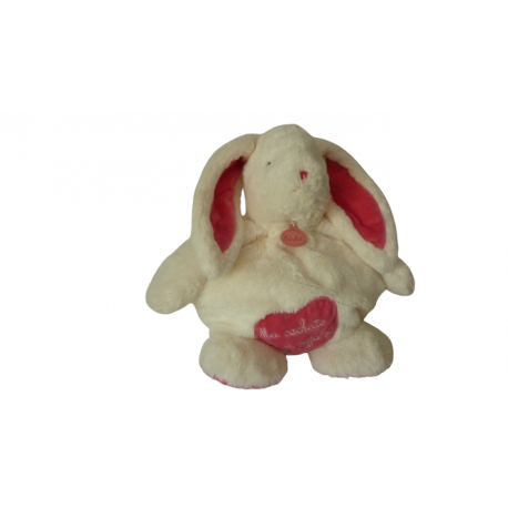 Doudou peluche range pyjama lapin "ma cachette à Pyjama" 46 cm BN073 Baby'Nat