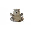 Doudou marionnette chien huski Créations Dani