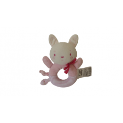 Doudou hochet lapin Mots d'Enfants