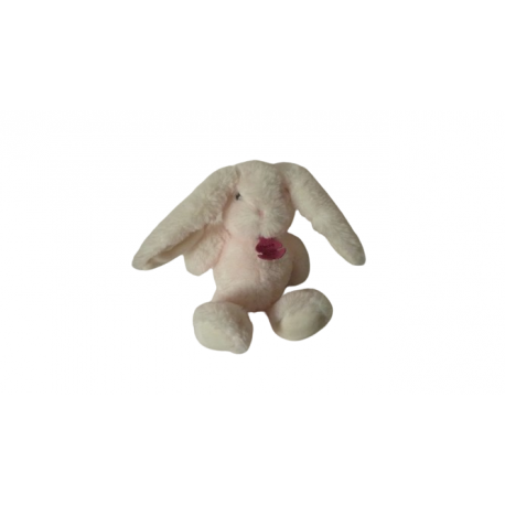 Doudou peluche lapin fluffy rose HO2734 Histoire d'Ours