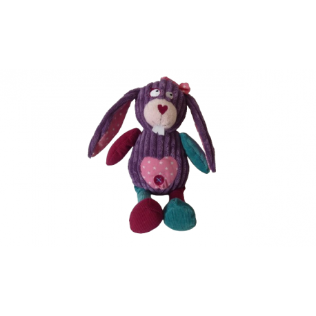 Doudou peluche lapin Influx