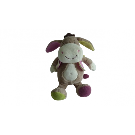 Doudou peluche âne Tigex