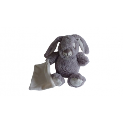 Doudou peluche mouchoir lapin Reglisse BN0304 Baby'Nat