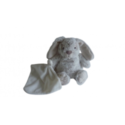 Doudou peluche mouchoir lapin Malow BN0221 Baby'Nat