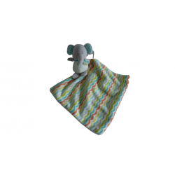 Doudou peluche mouchoir éléphant Shima