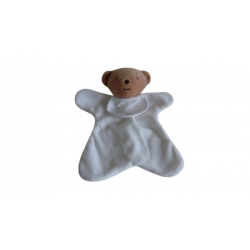 Doudou ours bavoir à broder DMC