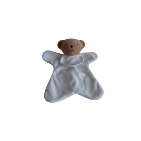 Doudou ours bavoir à broder DMC